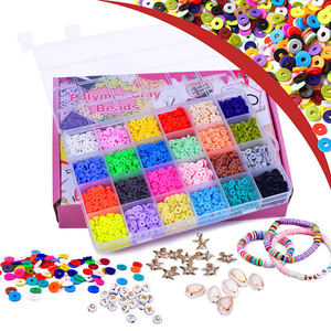 2025 Hot Sale High Quality Colorful Polymer Clay <b>Beads</b> Flat Round 6mm Decorative Clay <b>Beads</b> Diy Clay <b>Bead</b> Set with Charms - Product Image 6