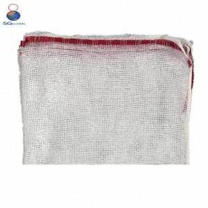 Bolsa <span class=keywords><strong>de</strong></span> malla <span class=keywords><strong>de</strong></span> Leno tubular PP reciclada personalizada para cebolla, patata, naranja, verduras, frutas con sello <span class=keywords><strong>de</strong></span> cordón, embalaje industrial - Product Image 4