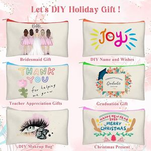Custom Canvas <b>Bag</b> Zipper Pouch Makeup <b>Bags</b> Bulk Canvas Pencil Pouch with Sturdy Zipper Cosmetic <b>Bag</b> <b>Travel</b> <b>Toiletry</b> <b>Bag</b> - Product Image 6