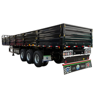 Semi-remorque à ridelles 3 essieux robuste pour le transport de céréales, palettes et matériaux de construction – Idéale pour usage industriel – En vente