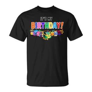 T-shirt It's My Birthday Blox Fruit, abbigliamento da festa, taglia per adulti - Product Image 1