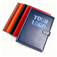 Carpeta de archivos A4 personalizada Portapapeles Business Multi-Function Manager Portafolio Hoja Cuero Trabajo Contrato Firma Libro Logotipo personalizado