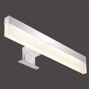 Lámpara LED para baño de 8W 3000K, acabado cromo, ideal para iluminación ambiental y decorativa en espacios húmedos. - Product Image 2