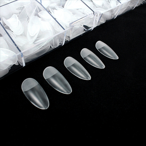 Suministros para <span class=keywords><strong>Uñas</strong></span>, 500 <span class=keywords><strong>Uñas</strong></span> Acrílicas Mate Extendidas, <span class=keywords><strong>Uñas</strong></span> Postizas <span class=keywords><strong>Cortas</strong></span> Transparentes Francesas, Puntas de <span class=keywords><strong>Uñas</strong></span> de Gel Suave - Product Image 5