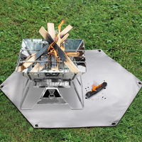 Tapis de pique-nique ignifuge d'extérieur, tapis de camping isolant thermique en fibre de verre, résistant aux hautes températures, multifonctionnel