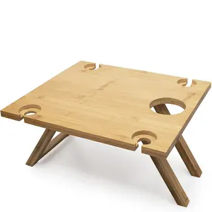 Table à vin en bois faite sur mesure, Table à pique-nique Portable et pliable, meuble de pique-nique en plein air, 1 pièce