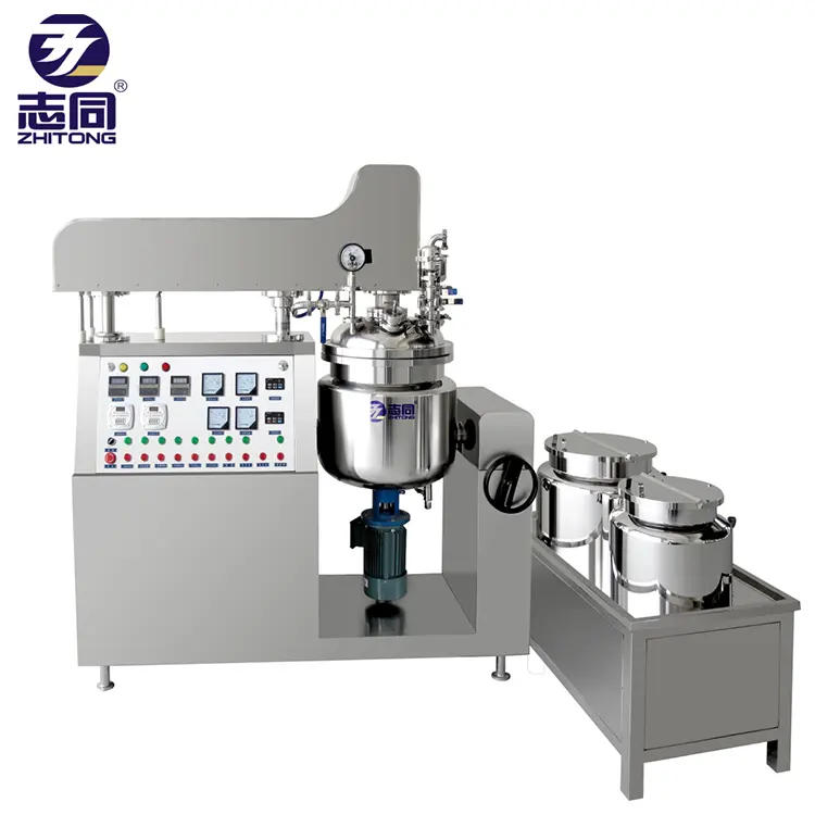 ZT-5L Vacuüm Emulgator Machine Cosmetische Crème Productielijn Kleine Lotion Mixer Cosmetische Machine 5l Drogen 50-3500 Rpm