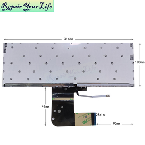 US-amerikanische Laptop-Tastatur mit Hintergrundbeleuchtung, F3 Mute-Taste, für XK-HS409 MB3151053 D0K-V6311E <span class=keywords><strong>BMAX</strong></span> YU141, neu, grau - Product Image 6