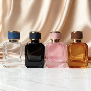 Fabrication de flacons de parfum de luxe vides 30 ml 50 ml 100 ml, flacons ronds plats vides avec col serti, flacon de parfum en verre avec vaporisateur - Product Image 3