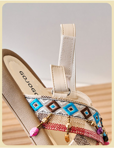 Nouvelles sandales plates pour filles, chaussures d'été pour enfants, chaussures de princesse douces à semelle souple - Product Image 6