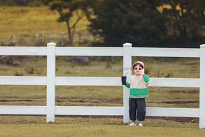 <span class=keywords><strong>2</strong></span> рельсы 3 рельсы квадратные рельсы рельсовые ограждения ПВХ уличные фермерские ограждения панели Белый виниловый забор - Product Image 4