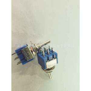 MTS202 สวิตช์แบบกด 6A 125V AC SPDT 6 ขา เปิด-ปิด เปิด 16 มม. ขั้วต่อแบบสกรู ตัวเรือนพลาสติก - Product Image 1