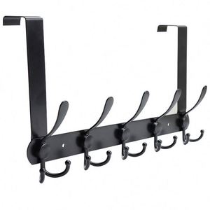 WEKIS New Arrival Hanging Clothes Hat Towel Coat Rack <b>Kitchen</b> Bathroom 5 <b>Hook</b> Stainless Steel Silver Wall Mounted <b>Hooks</b> - Product Image 1