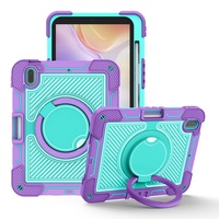 Coque de protection avec anneau rotatif à 360°, antichoc et anti-chute pour iPad (A16) 11e et 10e génération