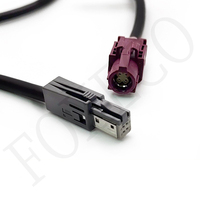 FOXECO HSD LVDS HRS Remplacement pour connecteur USB automobile GT32, faisceau de câblage Land Rover, adaptateur de câble de radar de recul Audi