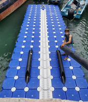 Ponton flottant modulaire en plastique pour jet ski, bateau, à bas prix