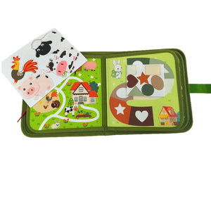 <span class=keywords><strong>Livre</strong></span> silencieux de <span class=keywords><strong>ferme</strong></span> en feutre de nouvelle conception d'usine pour les jouets éducatifs d'éducation précoce des tout-petits au prix d'usine - Product Image 5