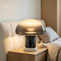 Lampe de table décorative en forme de champignon, style nordique minimaliste, luxe léger, pour salon, chambre, hôtel et gîte