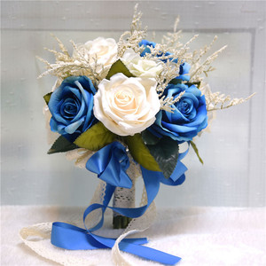 Elegante Champagne rosa artificiale Bouquet da sposa stile bohémien <span class=keywords><strong>accessori</strong></span> da sposa per gli <span class=keywords><strong>sposi</strong></span> - Product Image 5