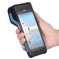 Impresora de mano Android de 5,5 pulgadas Terminal POS 1D 2D Escáner Honeywell Impresora de etiquetas adhesivas de papel térmico