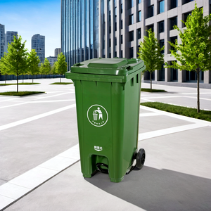 Contenedor de Basura para Exteriores Traust de 240L, de HDPE, <span class=keywords><strong>con</strong></span> <span class=keywords><strong>Pedal</strong></span> y Ruedas, Ideal para el Cuidado de Mascotas - Product Image 3