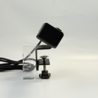 Regleta de alimentación con abrazadera para escritorio, cable USB-C integrado, PD 20W, puertos USB A y C, 3 tomas, enchufe oculto para muebles de oficina