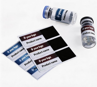 Étiquette autocollante en vinyle imperméable personnalisée pour flacon cosmétique en verre de 3 ml, 5 ml, 10 ml