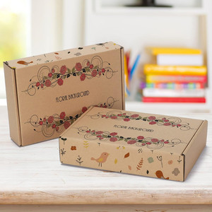 Venta al por mayor caja de papel personalizado Logo3 capas caja de ropa de embalaje caja de avión de papel corrugado plegable paquete de transporte de compras - Product Image 5