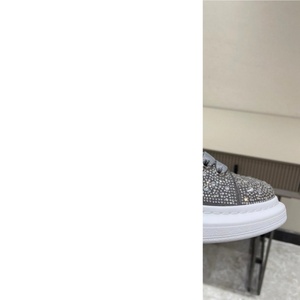Luxurious fashion designer shoes - sequined and diamond-studded trendy casual shoes with thick soles for walking. - Product Image 3
