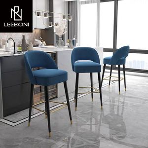 كرسي فاخر مخملي الارتفاع ، كرسي بار للطاولة - Product Image 6