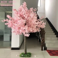 FRÜHLINGS PFLANZUNG Künstlicher Kirschblüten baum im Freien Hochzeit Hotel dekoration maßge schneiderte rosa künstliche Kirschbaum