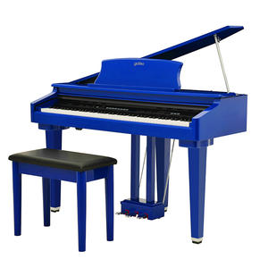 High-gloss Blue 88 Hammer Action Mini-<strong>grand</strong> <strong>Piano</strong> Digital <strong>Piano</strong> with Bench - Product Image 1