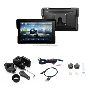 Navegador GPS para Motocicleta de 7 Pulgadas, Impermeable, Extraíble, Inalámbrico, con CarPlay, Android Auto, Bluetooth, TPMS, Pantalla Giratoria Horizontal y Vertical - Product Image 1