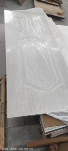 Khuôn ép Veneer HDF cửa da 3mm 4mm 5mm giấy melamine/Veneer tự nhiên/da cửa mồi trắng để trang trí nhà - Product Image 3