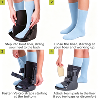 Chaussure post-opératoire pour la récupération chirurgicale, chaussure orthopédique avec coque rigide, déambulateur médical pour hommes et femmes, botte pour pied cassé