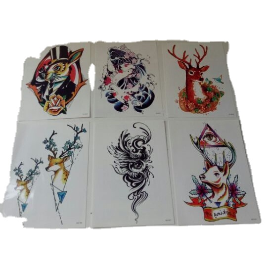 Временные тату-наклейки Luxspire для девочек, 6 шт. в упаковке, водонепроницаемые съемные тату-наклейки, легко наносится и долговечные