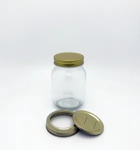 Cilindro de vidro boca larga 100ml 200ml 300ml 330ml 500ml, frasco de latinha de vidro