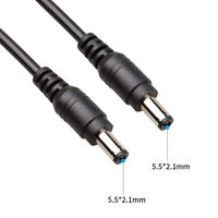 Fabricants de fils 2 broches 5.5x2.1mm câble d'alimentation cc 5.5 2.1 mâle à mâle câble cc 5521 connecteur de prise d'extension de cabine d'alimentation cc
