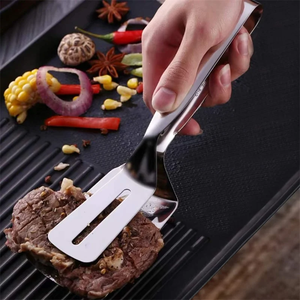 Utensilios de Cocina Multifuncionales de Acero Inoxidable: Pinza para Freír, Pinza para Carne y BBQ, Espátula para Pescado, Pinza para Pan para el Hogar - Product Image 4