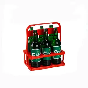 Porte-bière pliable en plastique, support de livraison de boissons, de café, de vin, panier pour fête