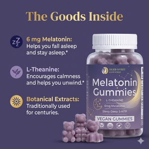 Custom Private Label 6mg <strong>Melatonin</strong> Sleep <strong>Gummy</strong> Vegan <strong>Melatonin</strong> Gummies for Relaxation and Sleep L-THEANINE - Product Image 4