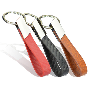 OEM Custom Design Pu Leather Auto Parts Keychain China Manufacturer's Promotional Keychains & Carabiners with Stamping Logo
