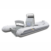 Bateau pneumatique pliable en fibre de verre Hypalon avec moteur à jet pour la pêche, vendu par Alu