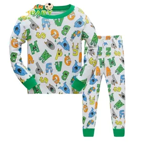 3-8Year Pyjamas D'enfant 100% Coton bio Bébé Vêtements Pyjamas En Gros Enfants Vêtements De Nuit