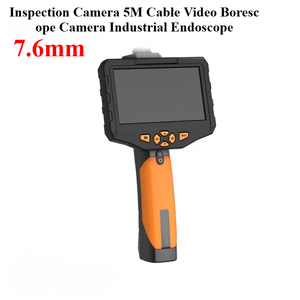 JIMTEC 7.6mm 1.0MP HD Inspection <b>Camera</b> 5M Cable 180 Rotation Video Borescope Industrial with 1 Year Warranty - Product Image 1
