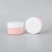 Pots en plastique transparent à paroi épaisse de 50 g personnalisés avec couvercles pour l'emballage de produits cosmétiques et de soins de la peau