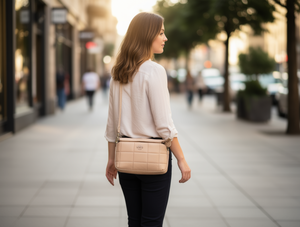 Borsa a Tracolla da Donna in Microfibra, Pelle Sintetica, Chiusura con Cerniera, per Tutte le Stagioni, Tinta Unita, Tracolla Singola - Product Image 2