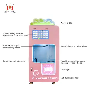 Different europe in pakistan mini robot cotton candy machine with manufacturer price