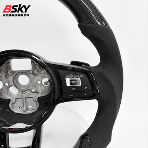 Volante Deportivo de Fibra de Carbono Premium 100% Probado para Volkswagen BORA, CADDY, GOLFGTI, <span class=keywords><strong>GOLFGTD</strong></span>, JETTA, PASSAT - Product Image 6