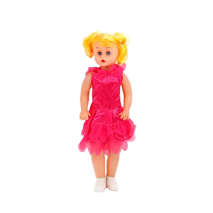 Bambola musicale della ragazza all'ingrosso 22 pollici con la bambola a buon mercato di plastica per i bambini